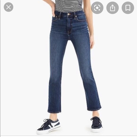 J Crew Billie Demi Boot Crop Jeans - Picture 1 of 5